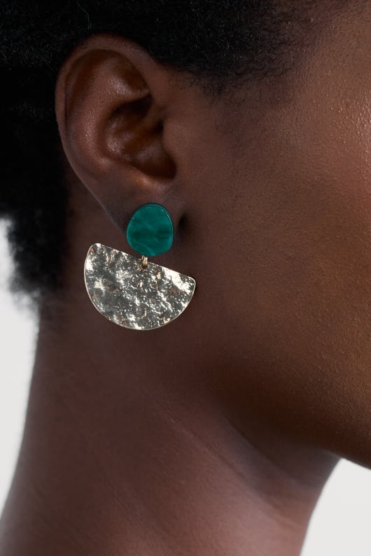 rosenannon crescent drop earrings