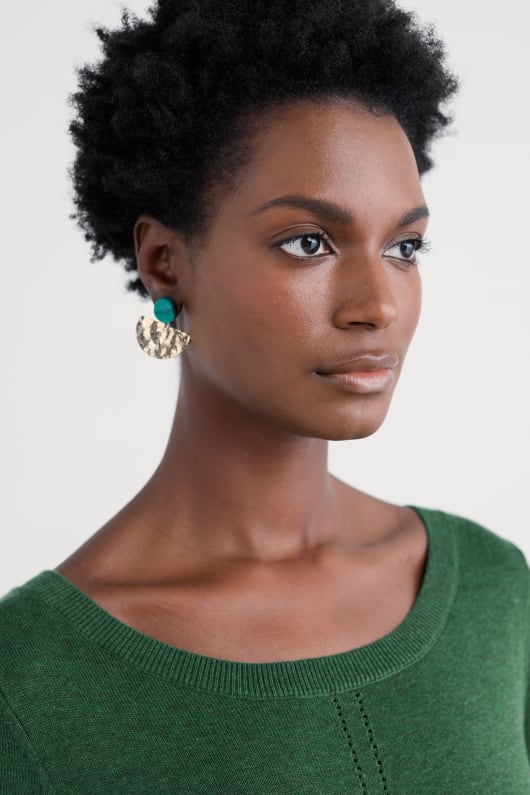 rosenannon crescent drop earrings