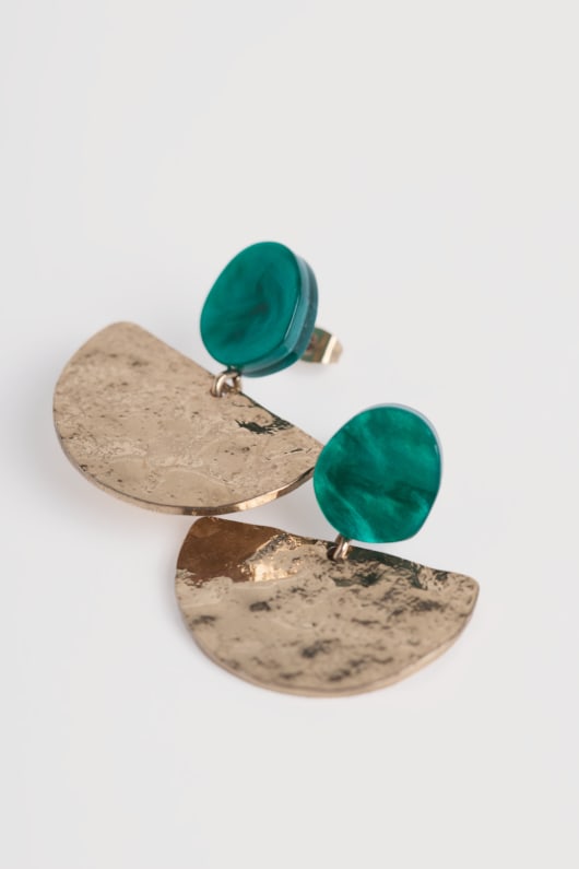 rosenannon crescent drop earrings