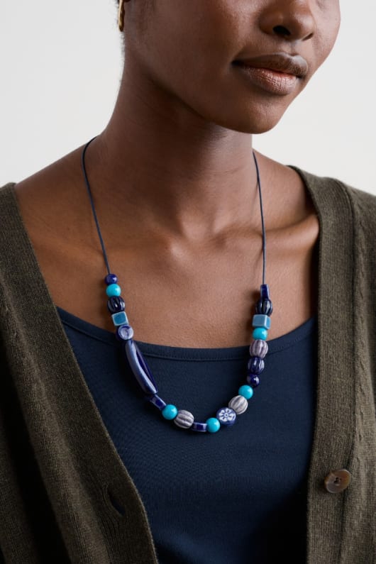 tira ceramic bead necklace