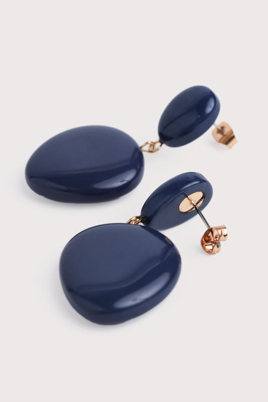 snowdrop resin bead earrings