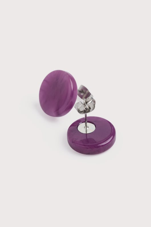 ballowall circle stud earrings