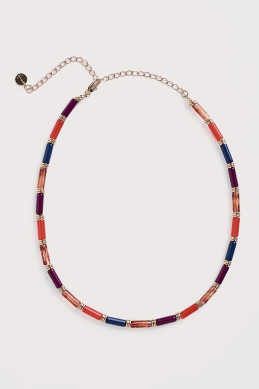 patience acrylic beaded necklace