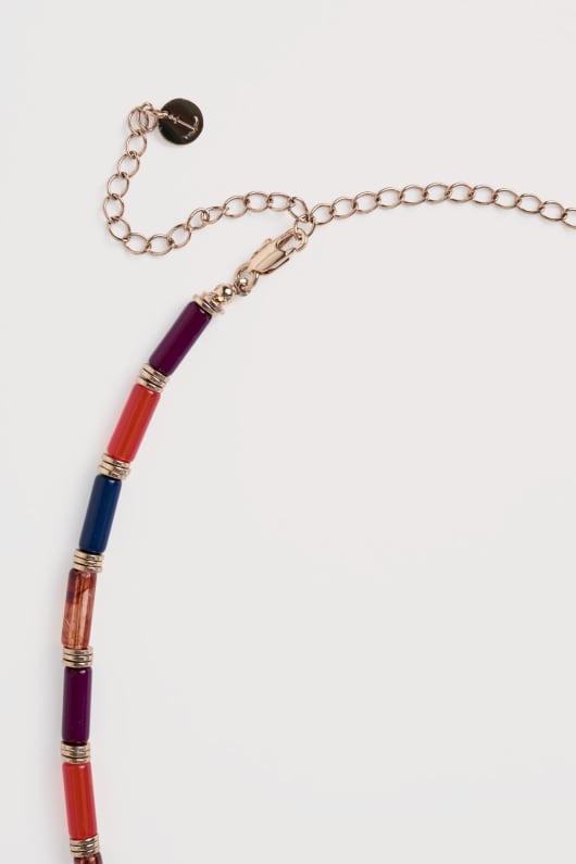 patience acrylic beaded necklace