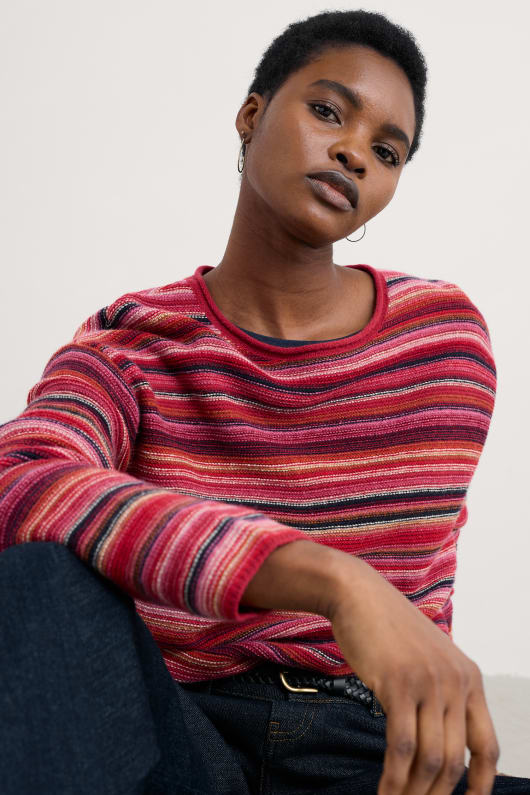 fruity striped jumper