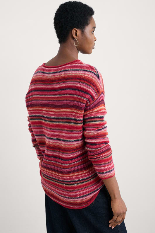 fruity striped jumper
