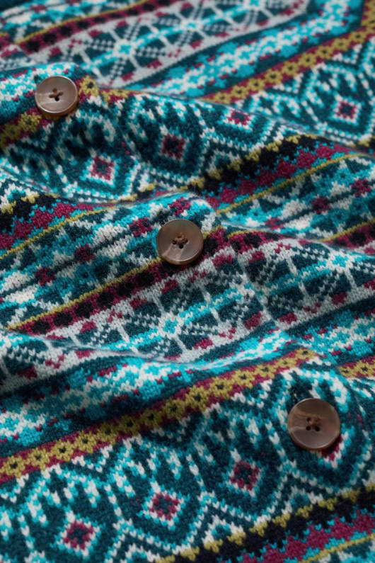 percella cove fair isle cardigan