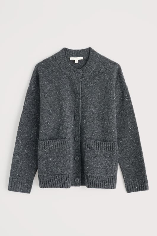 harbour sands chunky crew neck cardigan