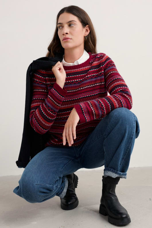 percella cove fair isle jumper