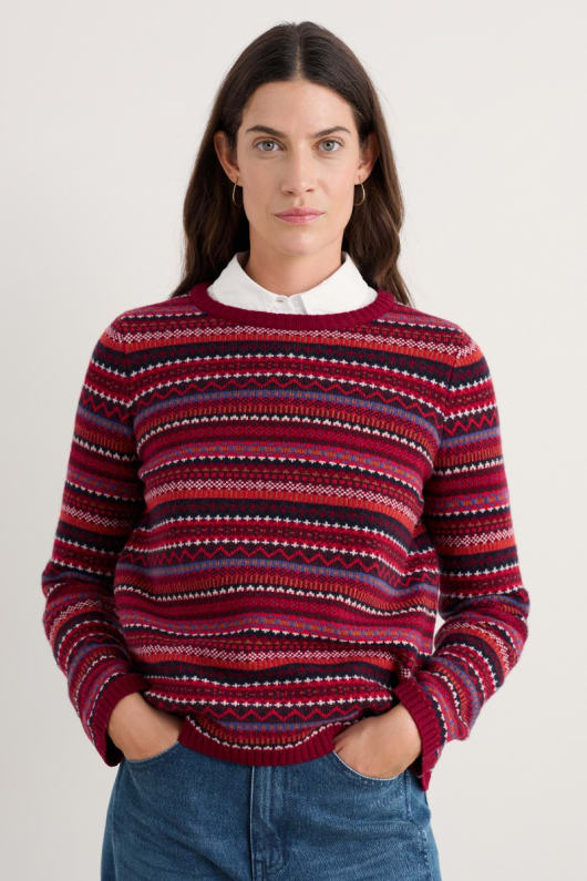 percella cove fair isle jumper