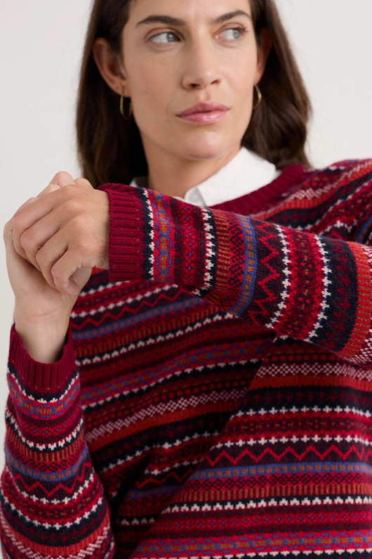 percella cove fair isle jumper