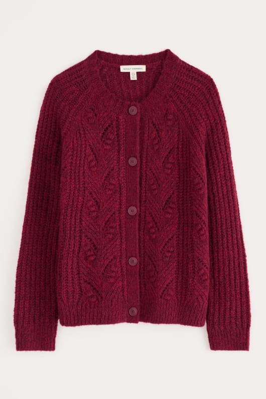 sand thistle mohair-blend cardigan