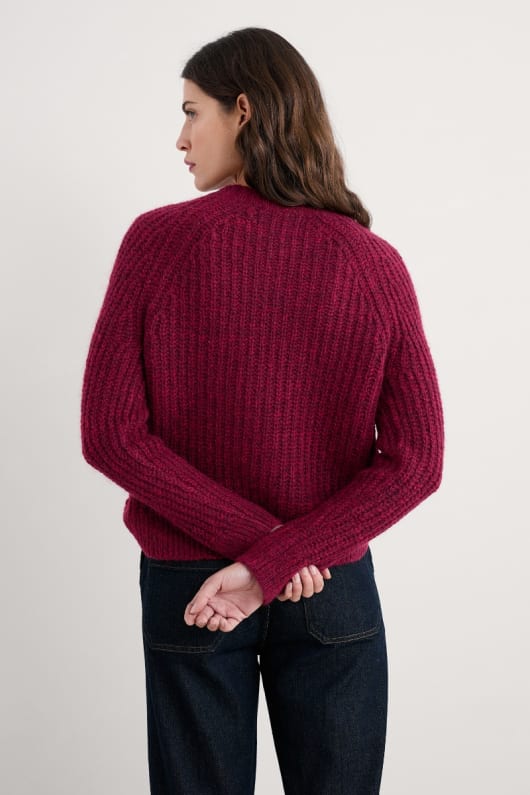 sand thistle mohair-blend cardigan