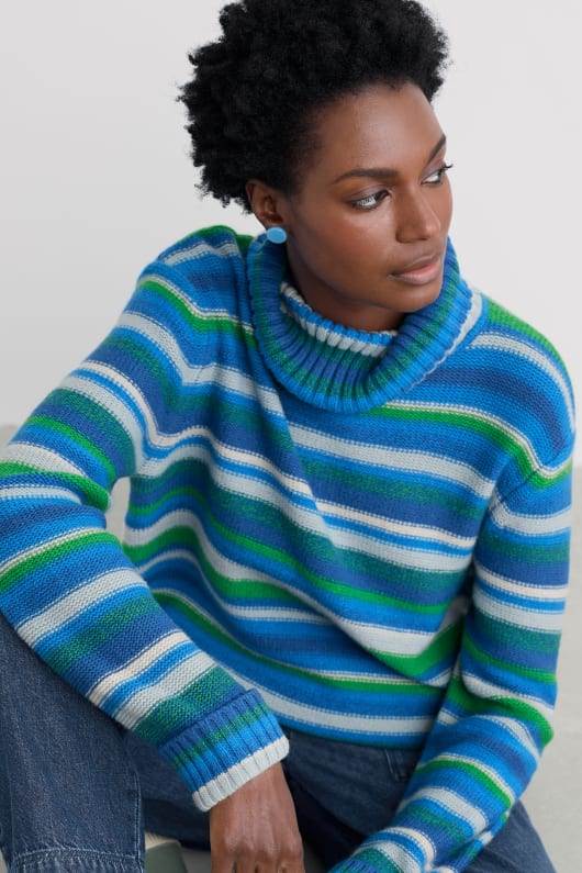 braque striped jumper with wool