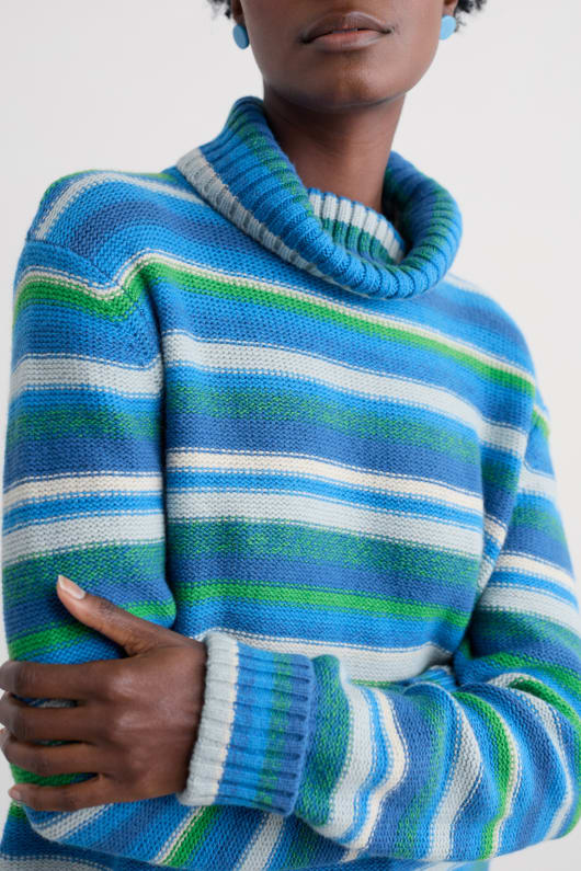 braque striped jumper with wool