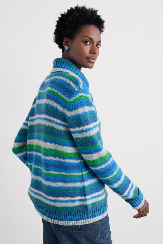 braque striped jumper with wool