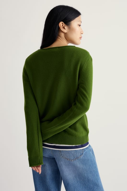 rosefinch jumper made with merino