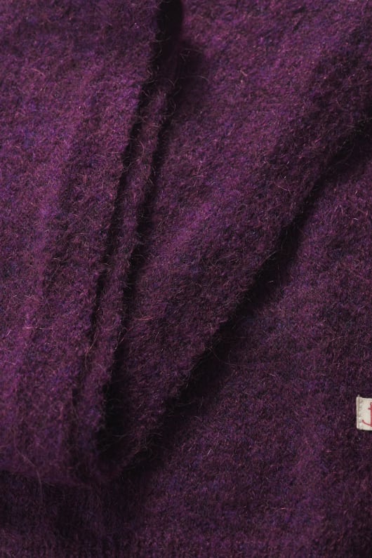 minimalist fluffy scarf