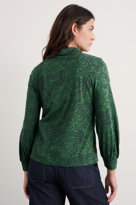 misty sky organic cotton shirt