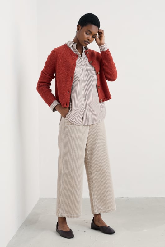 sea path oversized poplin shirt