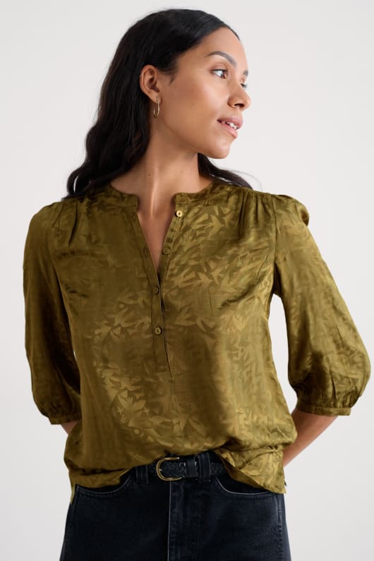 willow path printed shirt
