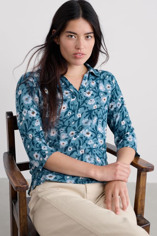 wavecrest shirt in organic cotton jersey