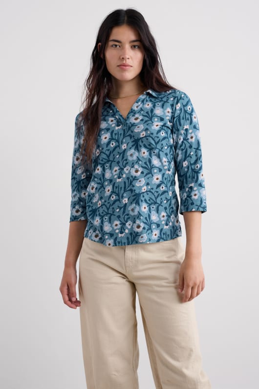 wavecrest shirt in organic cotton jersey