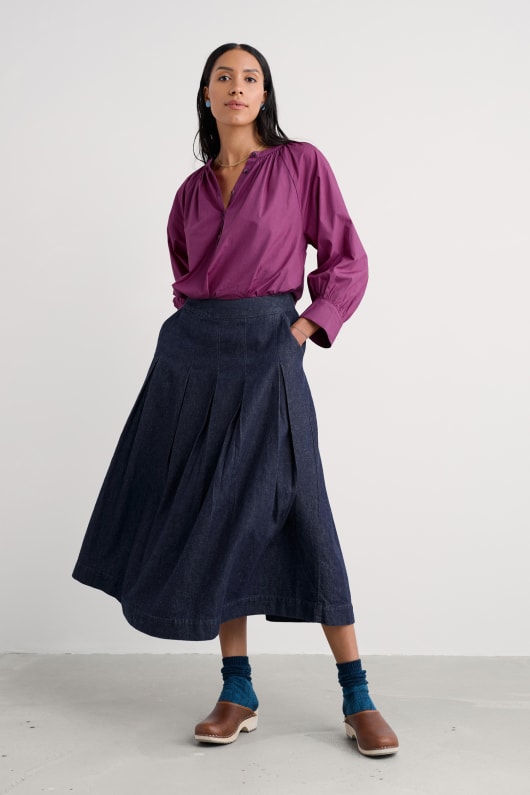 moor grass a-line shirt