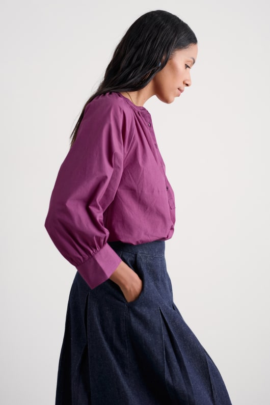 moor grass a-line shirt