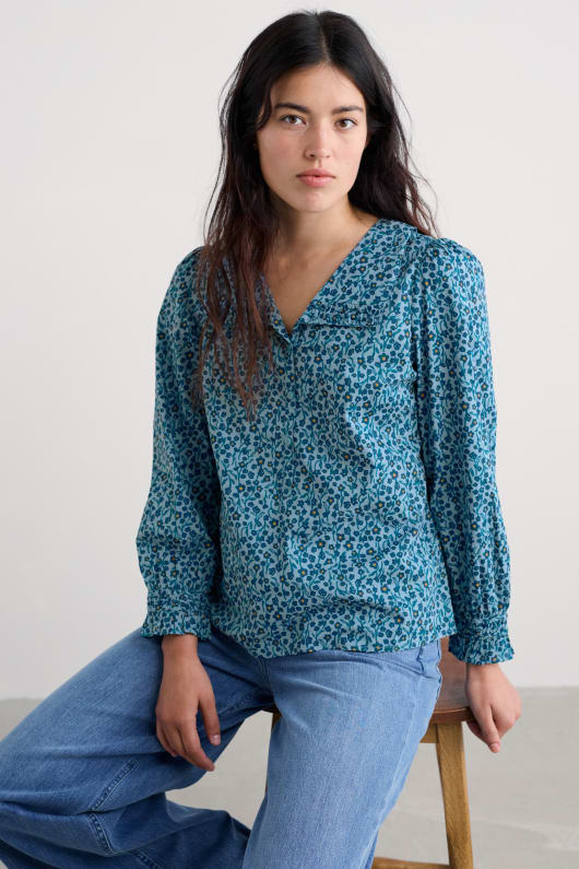 ysella top in gots-certified organic cotton