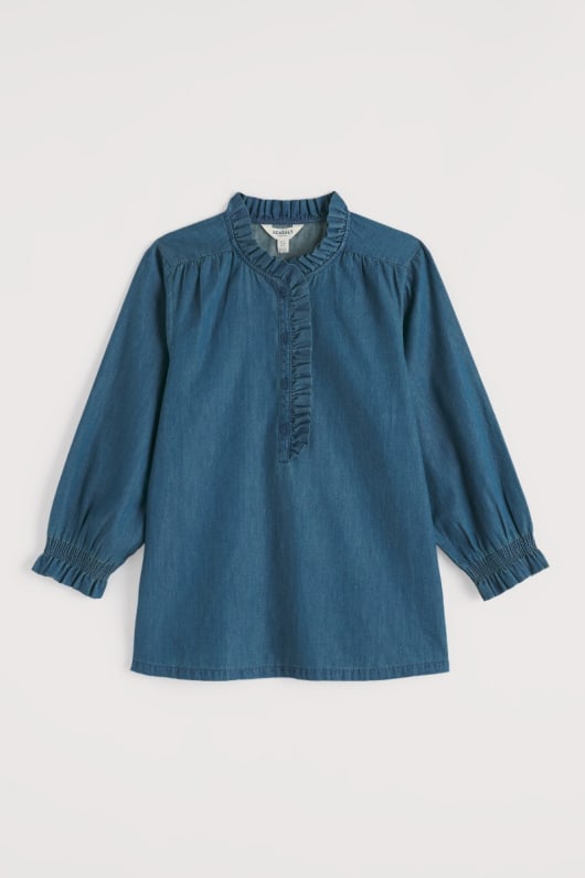 feather star chambray top