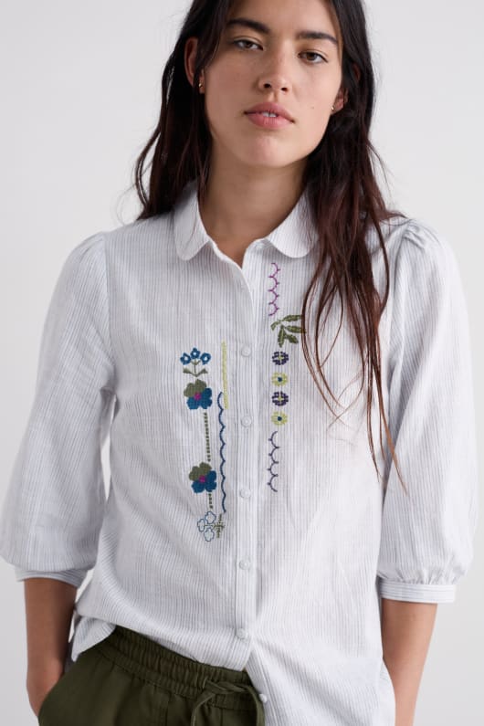 hope cottage embroidered blouse