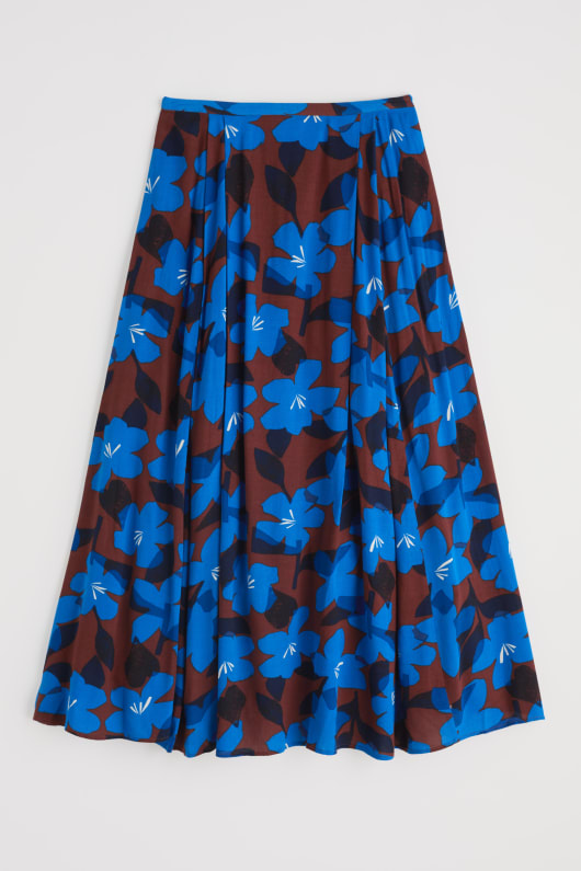 lethlean pleated maxi skirt