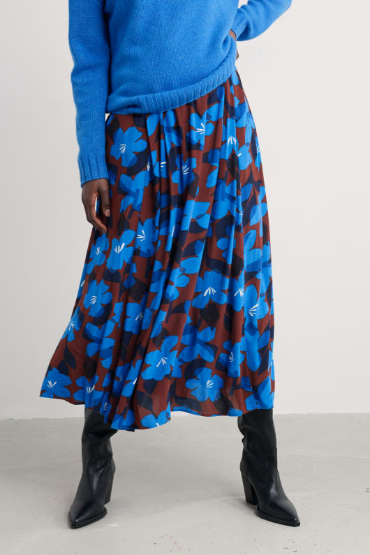 lethlean pleated maxi skirt