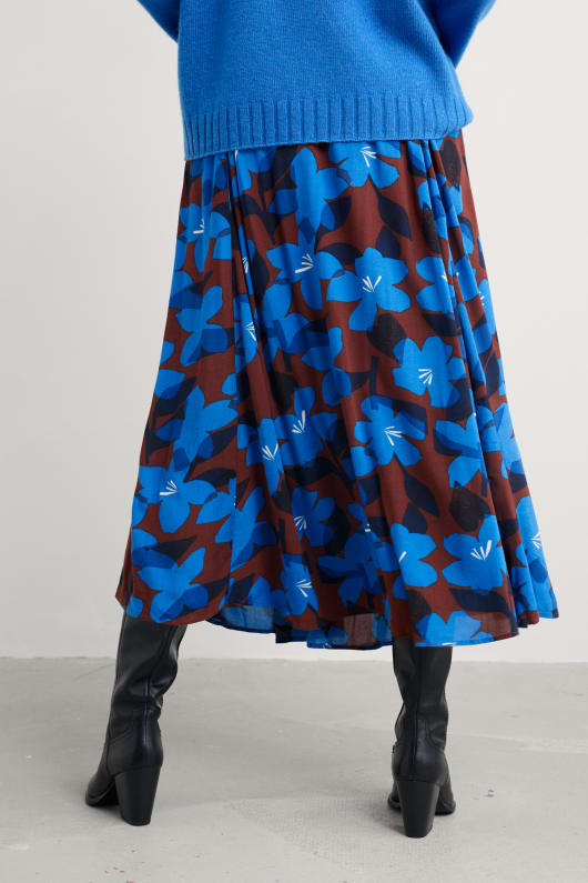 lethlean pleated maxi skirt