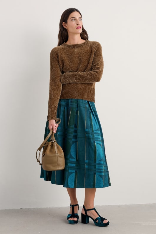 interweaving jacquard skirt
