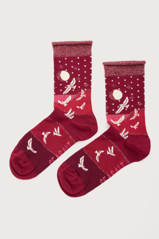 snowy scenes socks