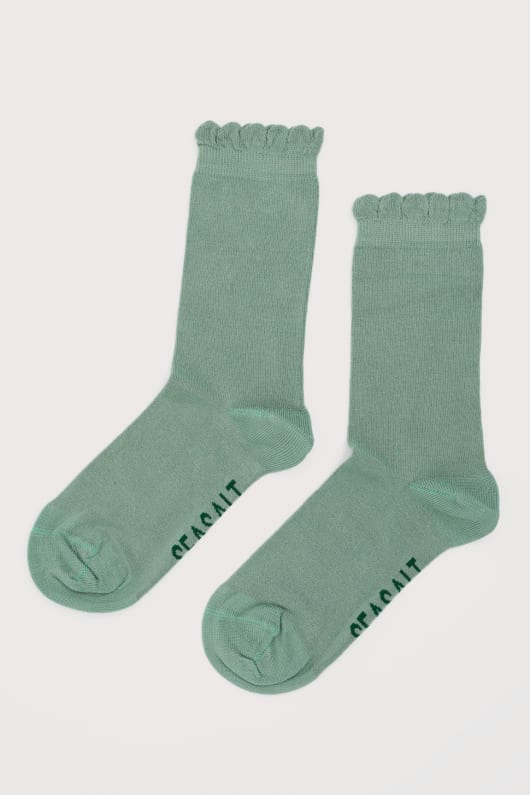 womens scallop sailor socks