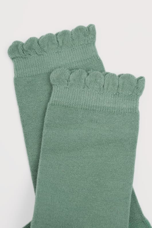 womens scallop sailor socks