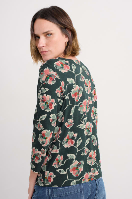 studio glass 34 sleeve top
