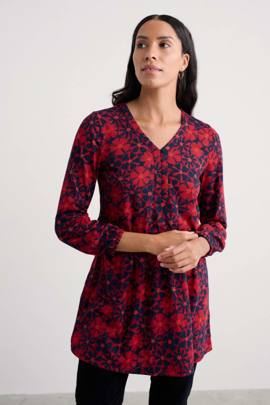 peg loom a-line jersey tunic