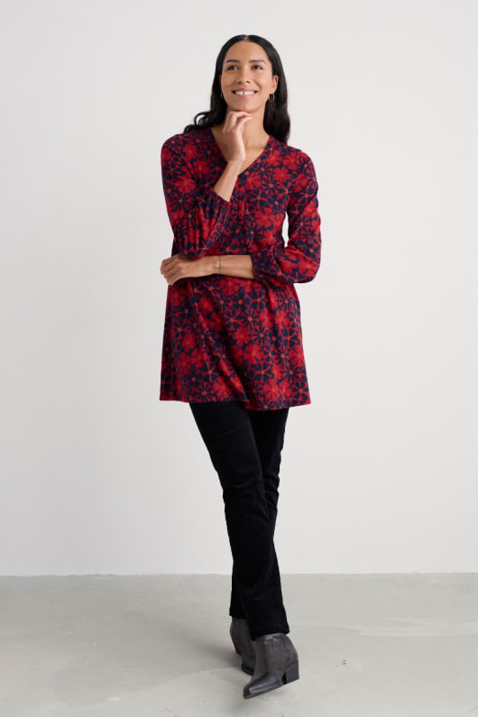 peg loom a-line jersey tunic