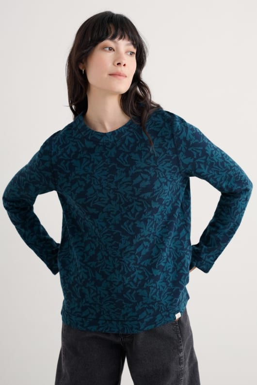 gwennol jacquard jersey top