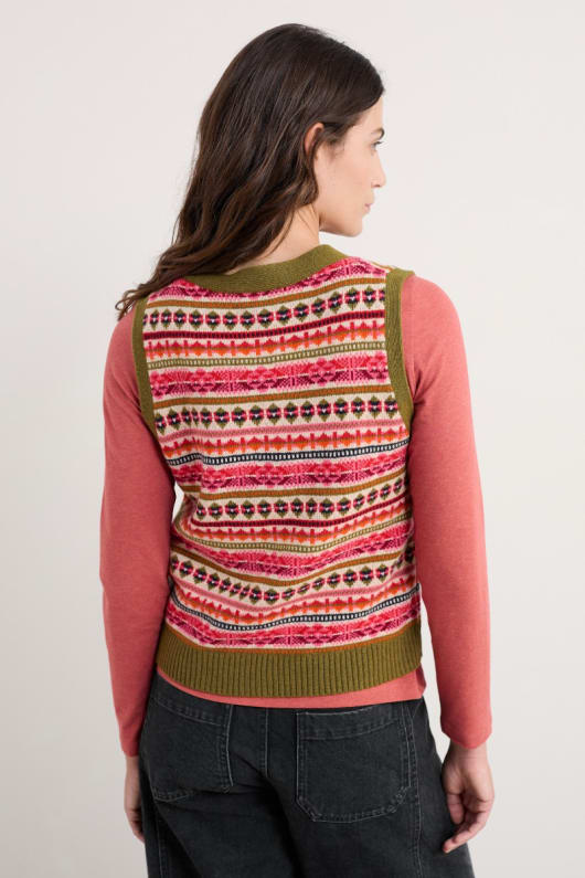 percella cove merino wool waistcoat vest