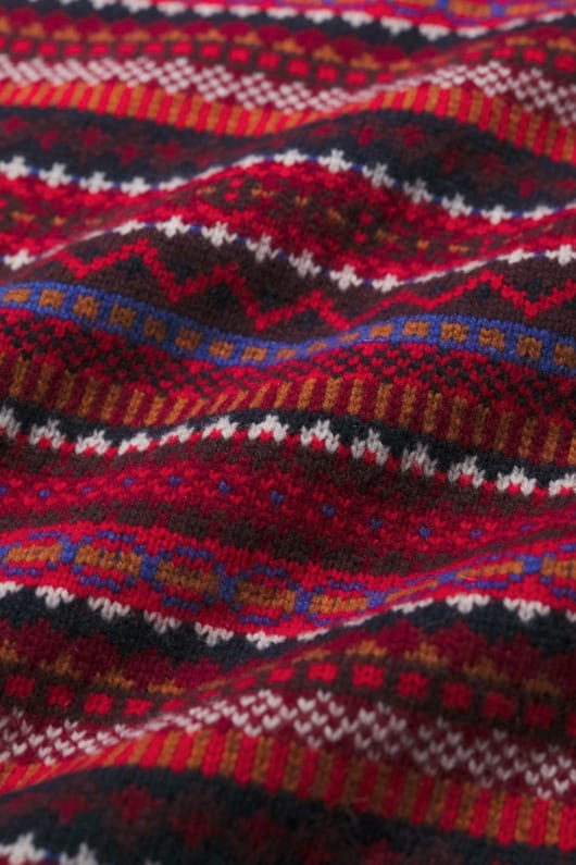percella cove fair isle knitted vest