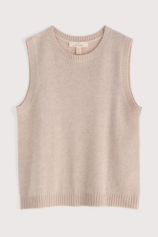 east view knitted vest