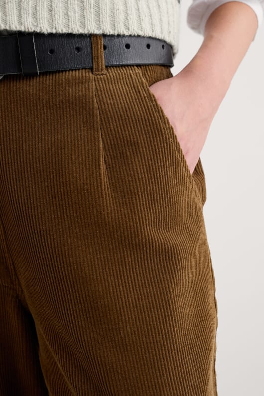 trethornes tapered cord trousers