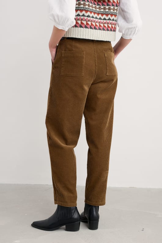trethornes tapered cord trousers