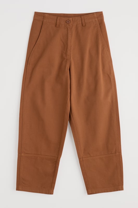 painted forms organic cotton tapered trousers