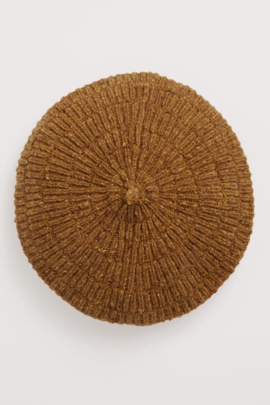 driftway wool blend knitted beret